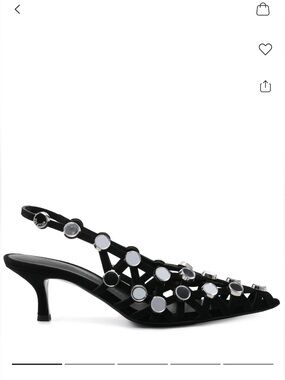 The Attico
Embellished leather mules